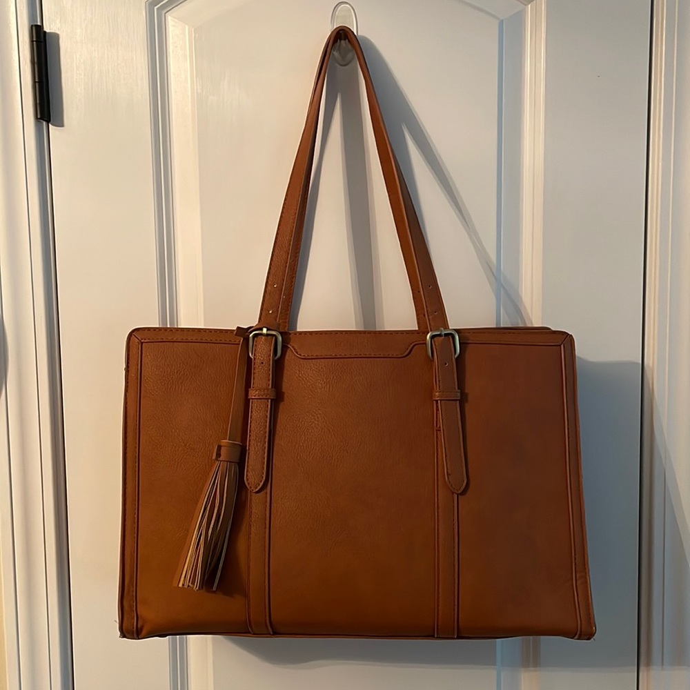 Ecosusi faux leather briefcase